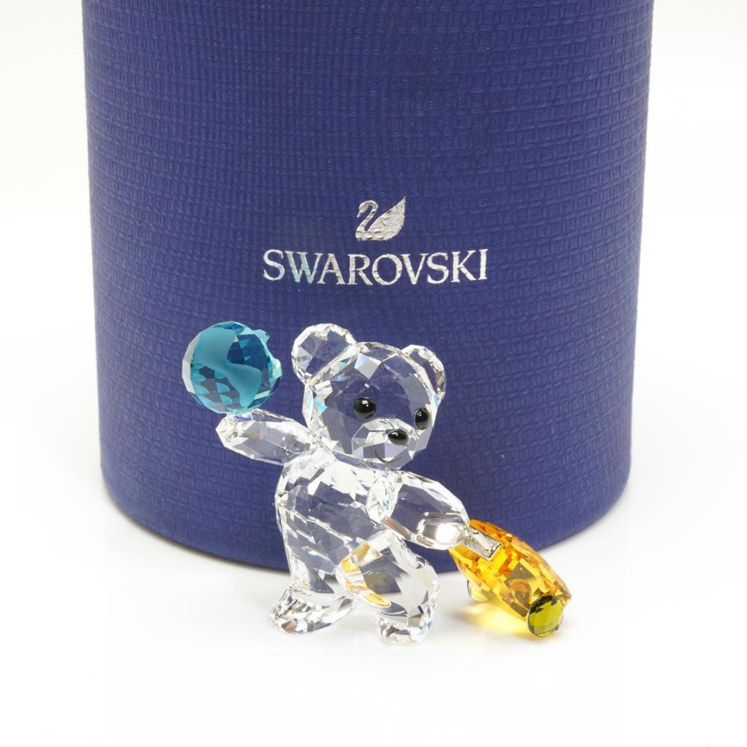 SWAROVSKI クリスベア 置物 travel the World 旅行
