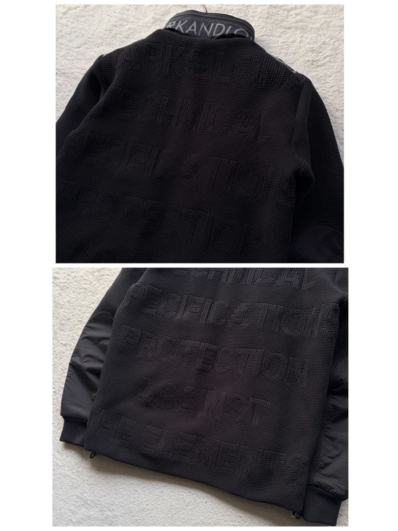 極美品✨マーク&ロナ 中綿ジャケット 総柄 異素材 黒 M 23AW 定価11万