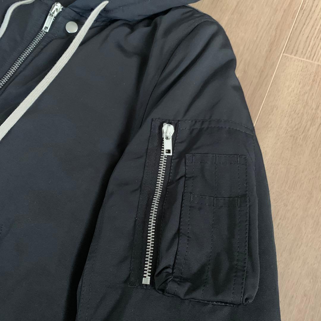 17FW Rick Owens フード MA-1 サイズ46 ダウンジャケット