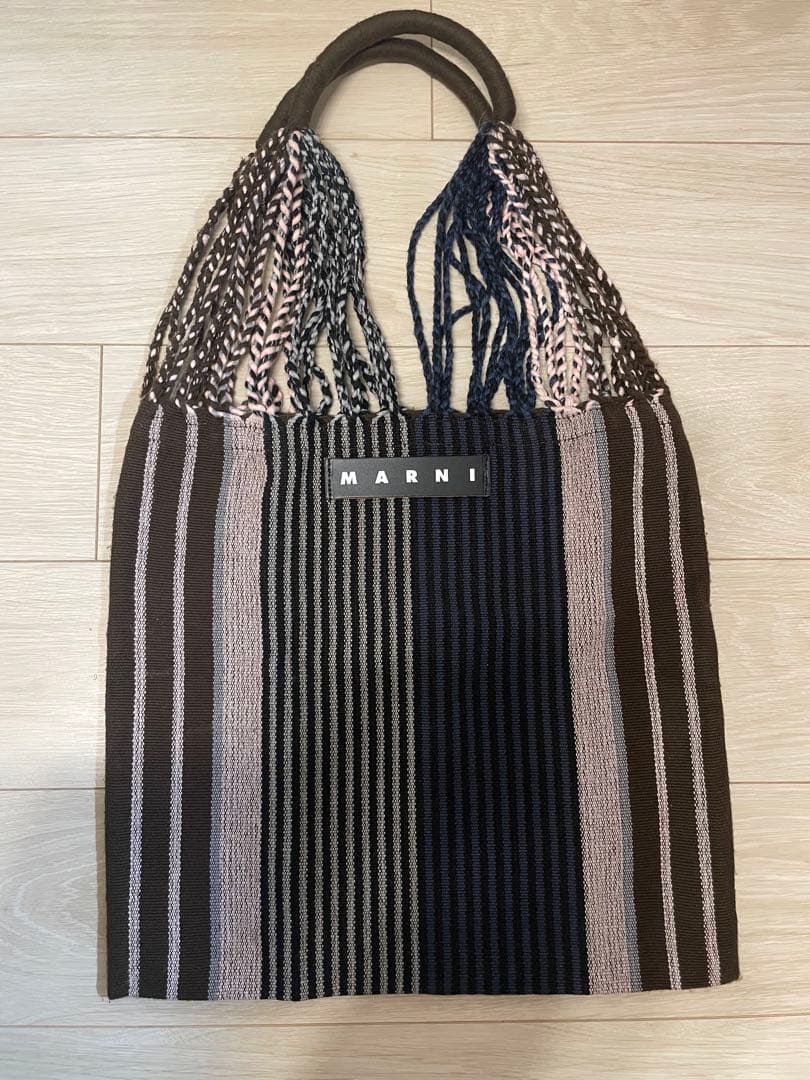 MARNI ストライプ　ハンモック　トートバッグ