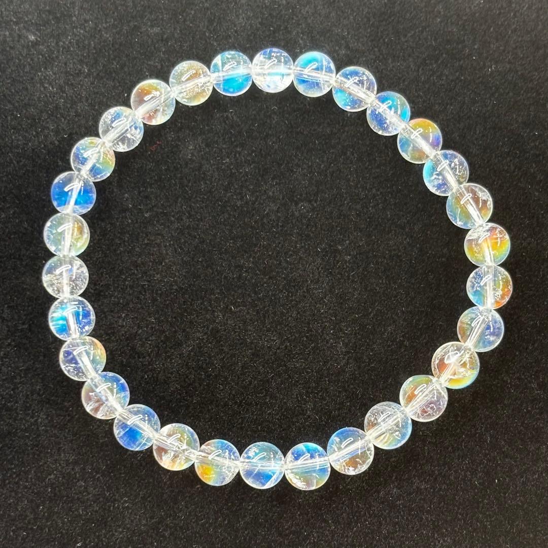 yさん専用【高品質・鑑別書付き】レインボームーンストーン　ホワラブ　6mm