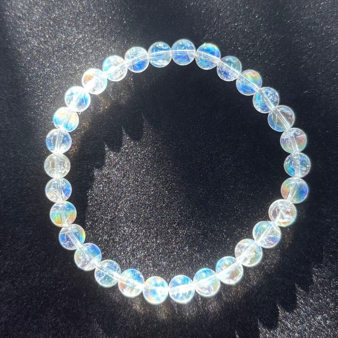 yさん専用【高品質・鑑別書付き】レインボームーンストーン　ホワラブ　6mm