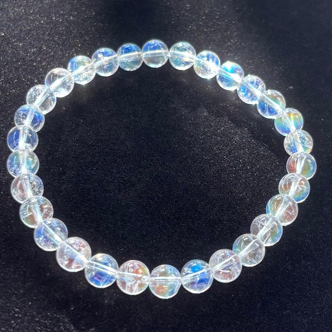 yさん専用【高品質・鑑別書付き】レインボームーンストーン　ホワラブ　6mm