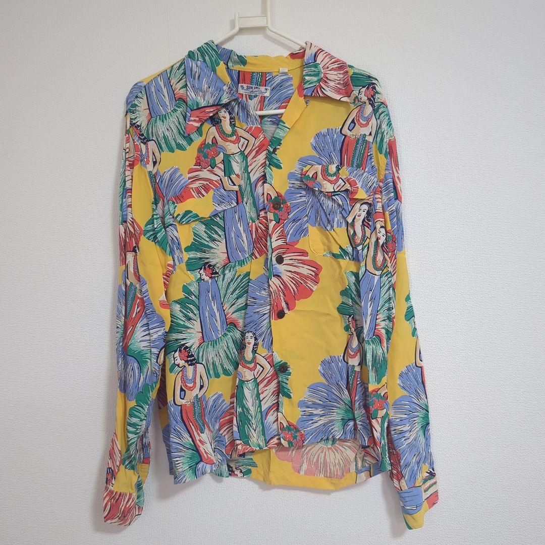 【大人気商品】SUN SURF サンサーフ　アロハ　フラ柄　S