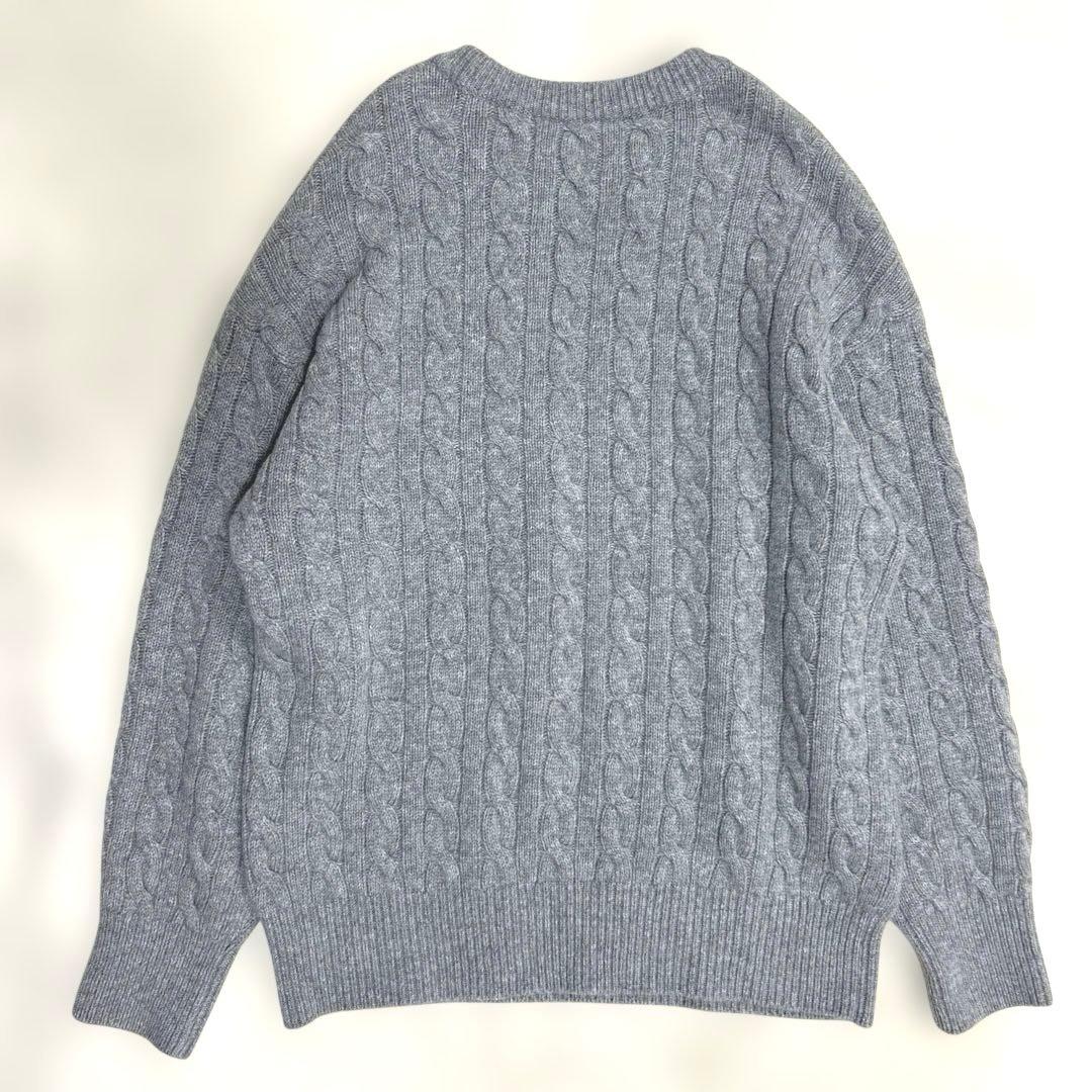 定価3.6万 エブリデイアイライク カシミヤ混 オーバーサイズ ケーブルニット