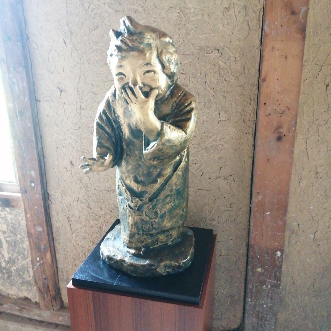 北村西望　少女　ブロンズ像　62cm　約19.6kg