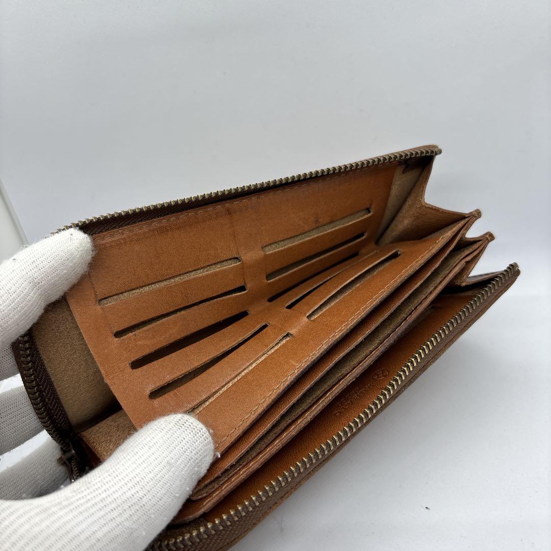 ルバートアンドコー　カードが立つ財布　スミス　栃木レザー　ブラウン