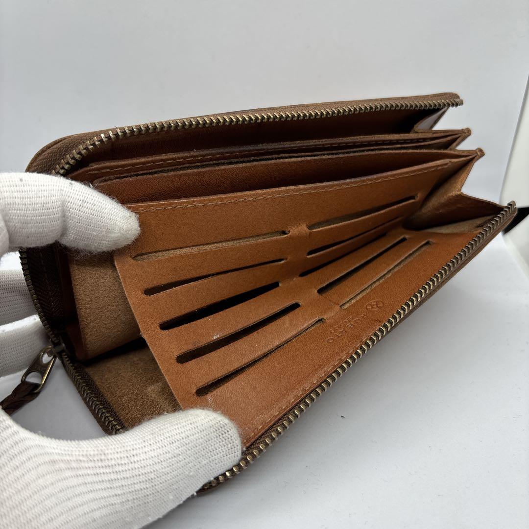 ルバートアンドコー　カードが立つ財布　スミス　栃木レザー　ブラウン