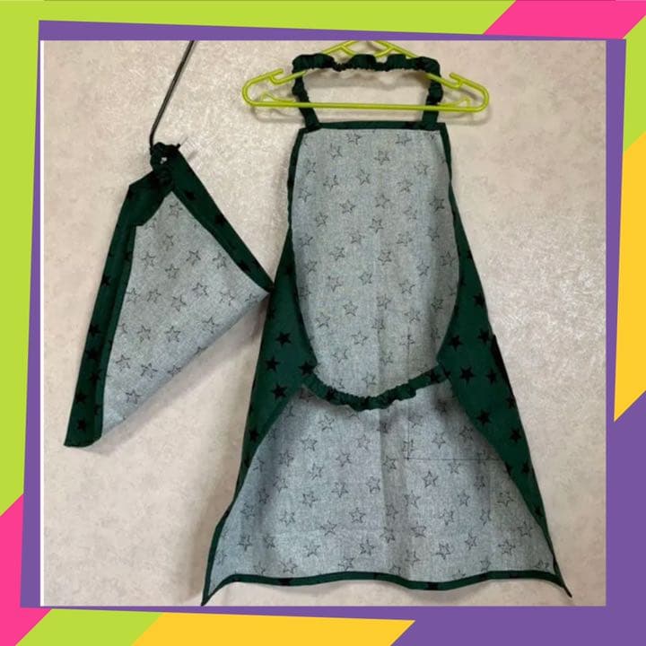 エプロン 三角巾 セット ☆