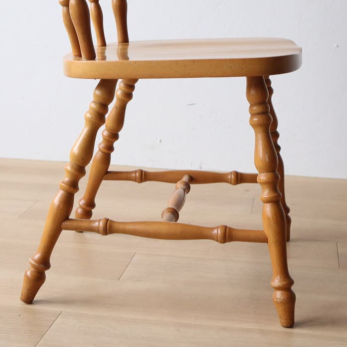 アンティーク 飛騨の家具 小ぶり ウィンザーチェア ブナ材 北欧風 無垢材①