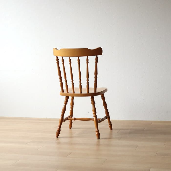 アンティーク 飛騨の家具 小ぶり ウィンザーチェア ブナ材 北欧風 無垢材①