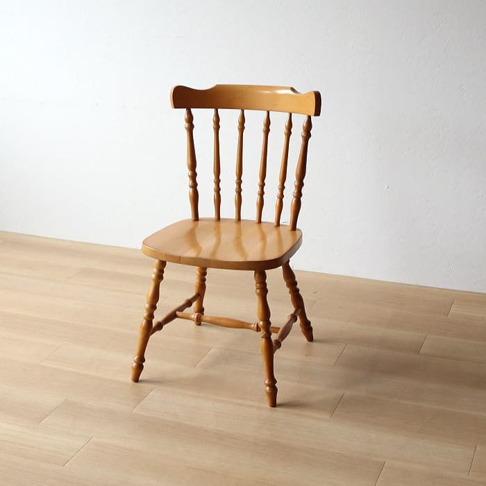 アンティーク 飛騨の家具 小ぶり ウィンザーチェア ブナ材 北欧風 無垢材①