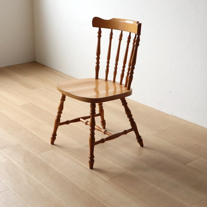 アンティーク 飛騨の家具 小ぶり ウィンザーチェア ブナ材 北欧風 無垢材①