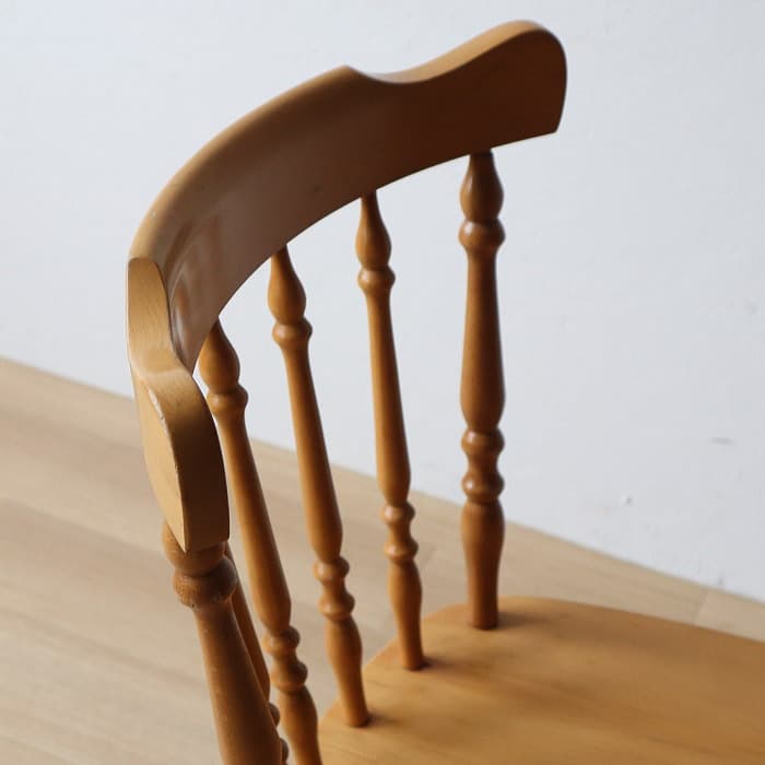 アンティーク 飛騨の家具 小ぶり ウィンザーチェア ブナ材 北欧風 無垢材①