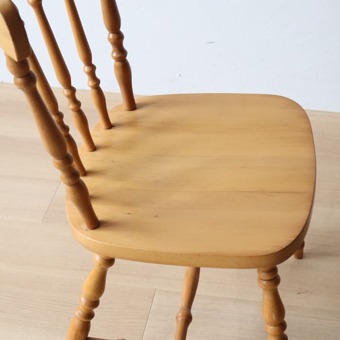 アンティーク 飛騨の家具 小ぶり ウィンザーチェア ブナ材 北欧風 無垢材①