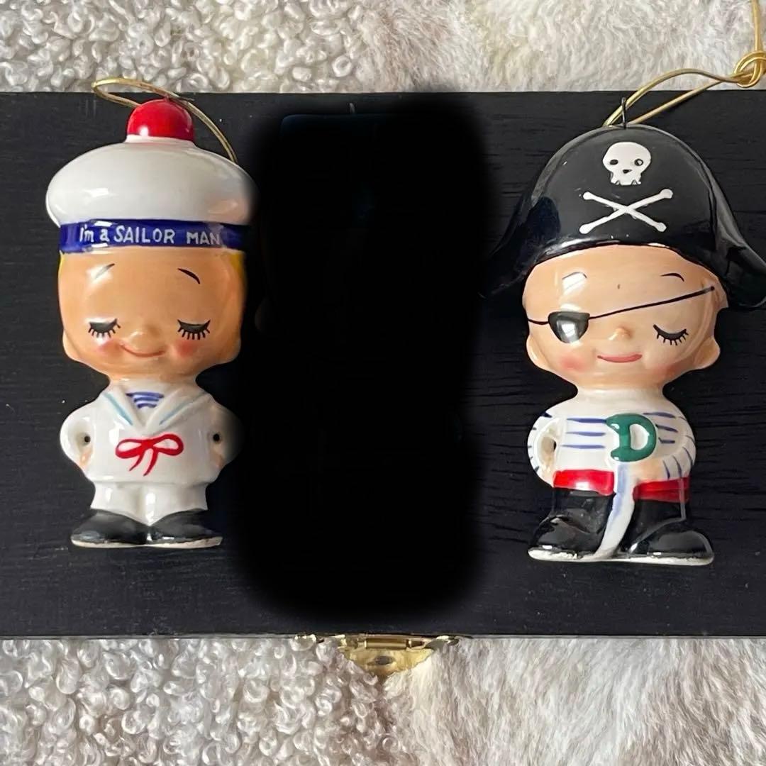 内藤ルネ「I AM A SAILOR BOY」　陶器二点セット