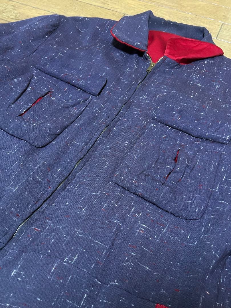 Special 50s rayon gabardine jacket 絣