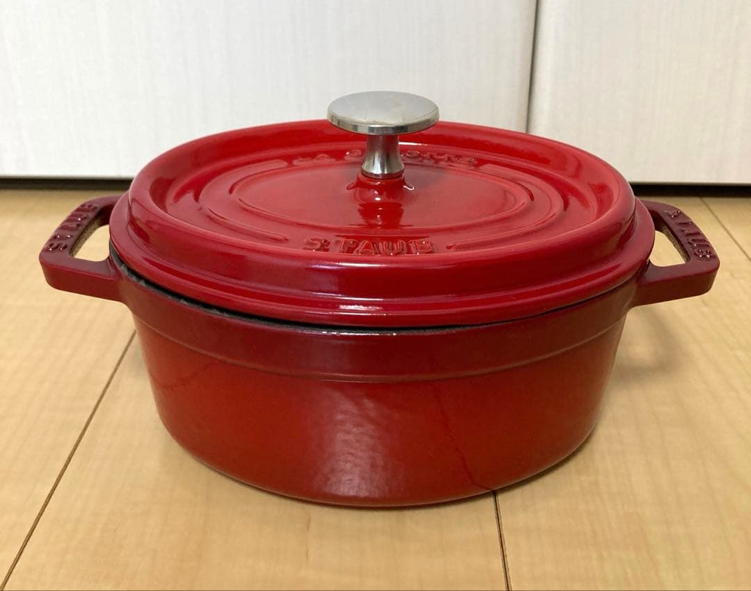 staub la cocotte 17 オーバル チェリー
