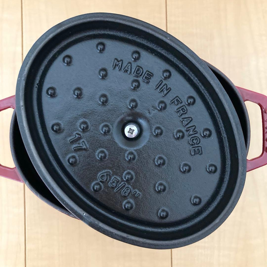 staub la cocotte 17 オーバル チェリー