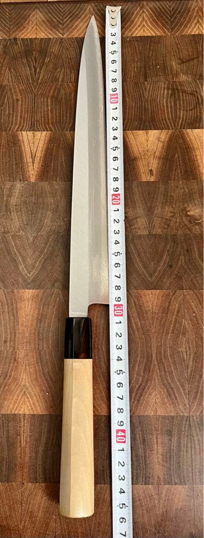 水野鍛錬所　源昭忠　青鋼　柳刃　尺　300mm 包丁　刺身　未使用　和包丁