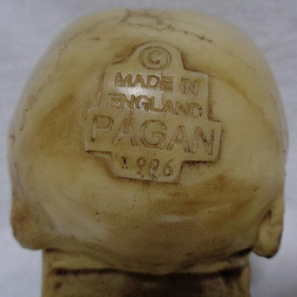 PAGAN ドクロ 髑髏 スカル ガイコツ 骸骨 文鎮 ペーパーウェイト UK製