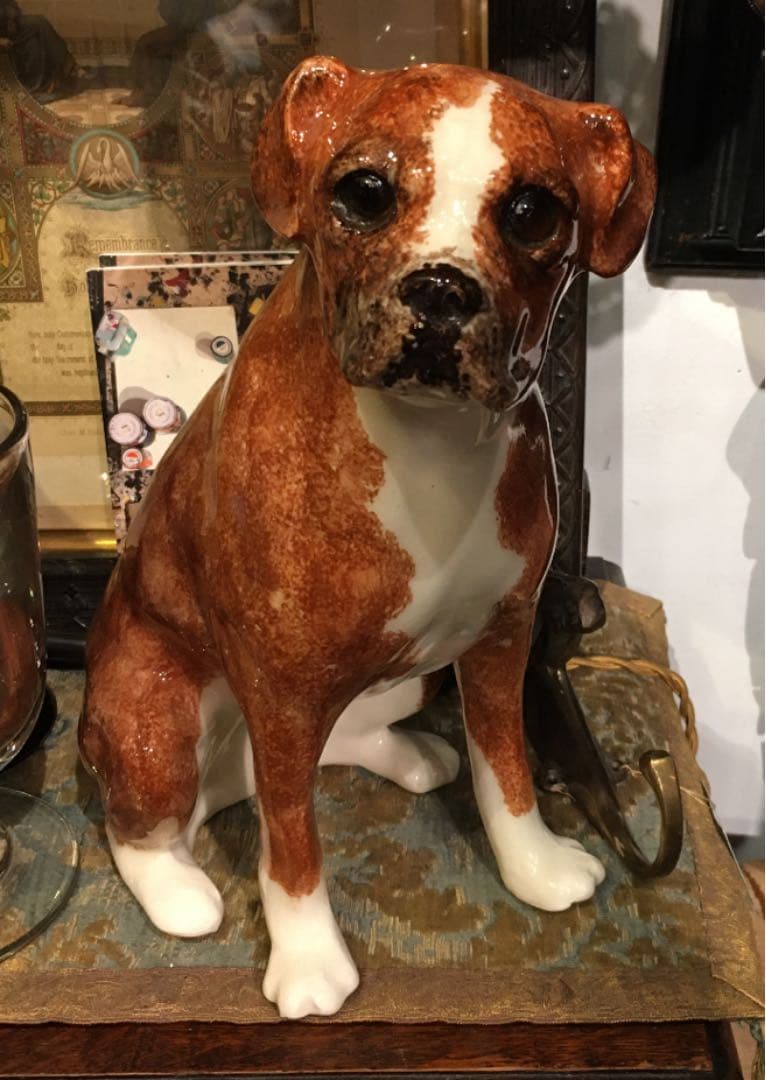 犬の置物　ジェニーウィンスタンレイ