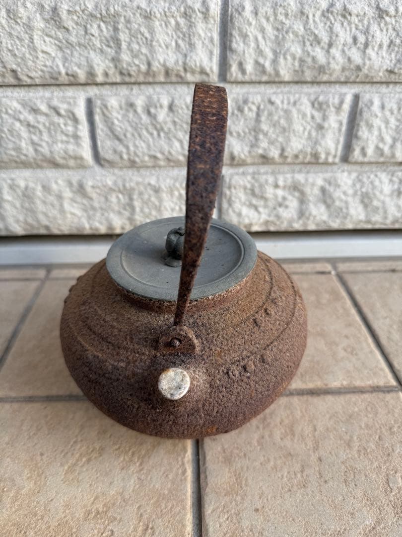 古鉄瓶 鉄瓶 南部鉄器風 鉄瓶 鉄器 やかん 茶道具 古道具 ジャンク扱い