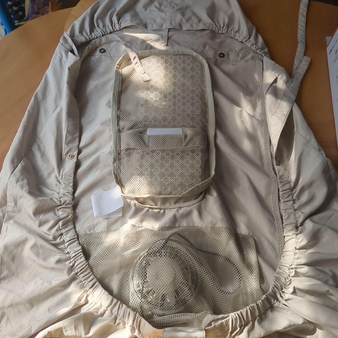 Babyhopper 空調付き抱っこ紐ケープ ベージュ バッテリーセット