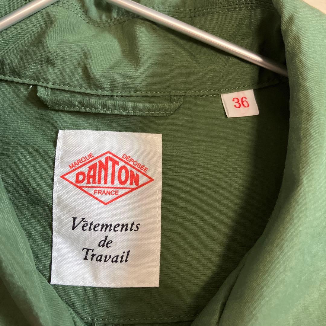 S.B　DANTON ナイロン ロングコート 36 グリーン