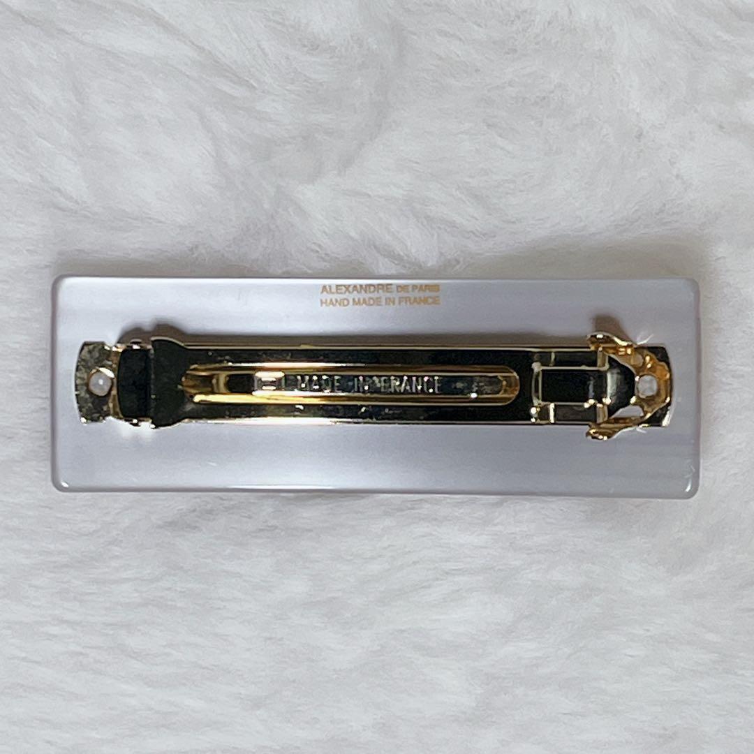 【美品】 Alexandre De Paris バレッタ ヘアピン フラワー