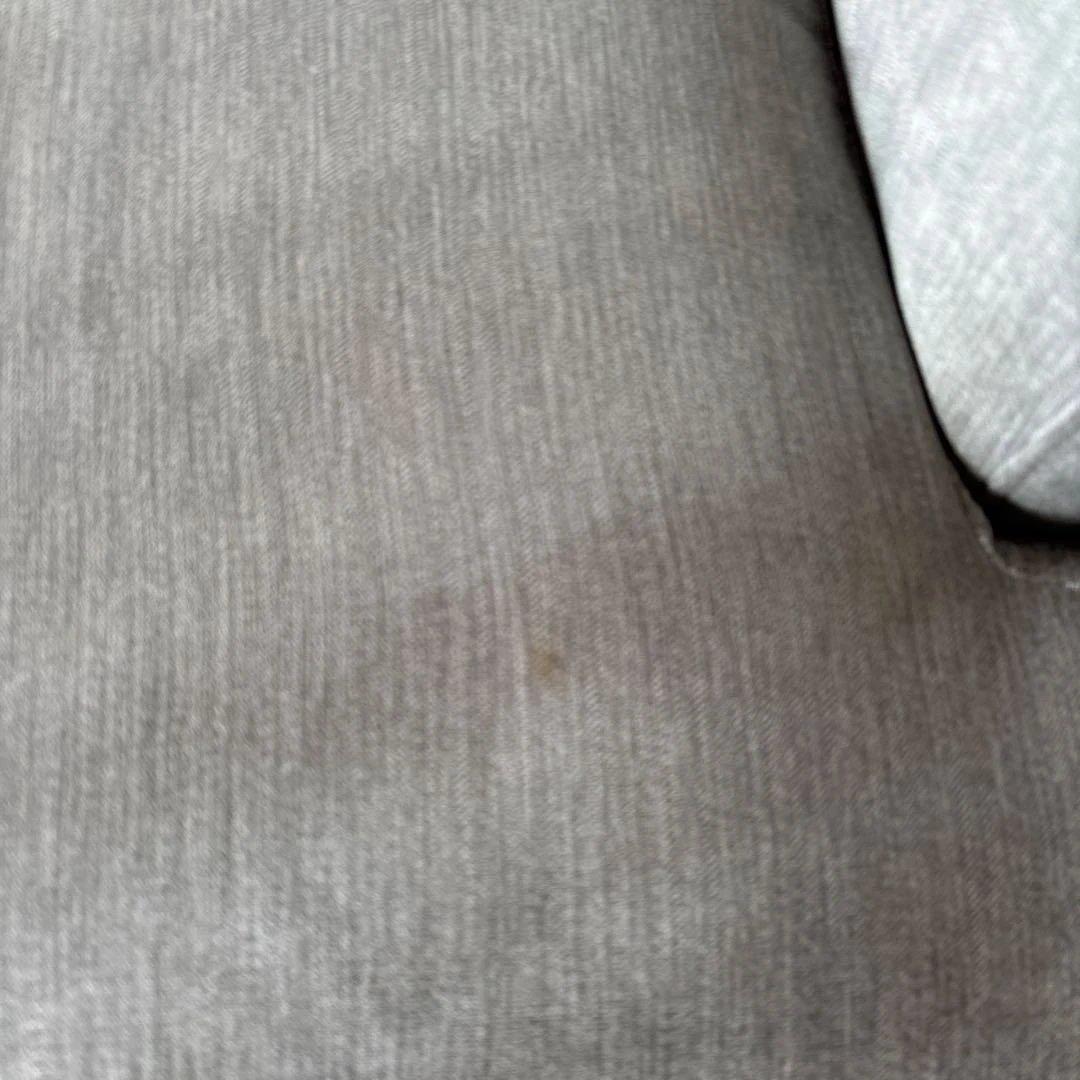 3人掛けソファー、布張り、グレー(ニトリ商品)