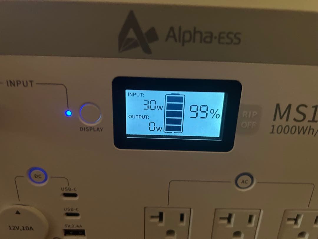 AlphaESS ポータブル電源 MINI SMILE MS1000 1000W