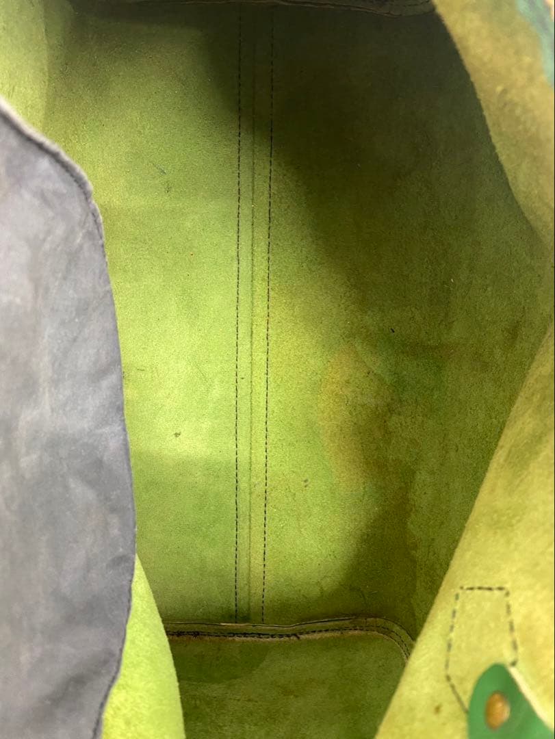 グリーン エピレザー ボストンバッグ