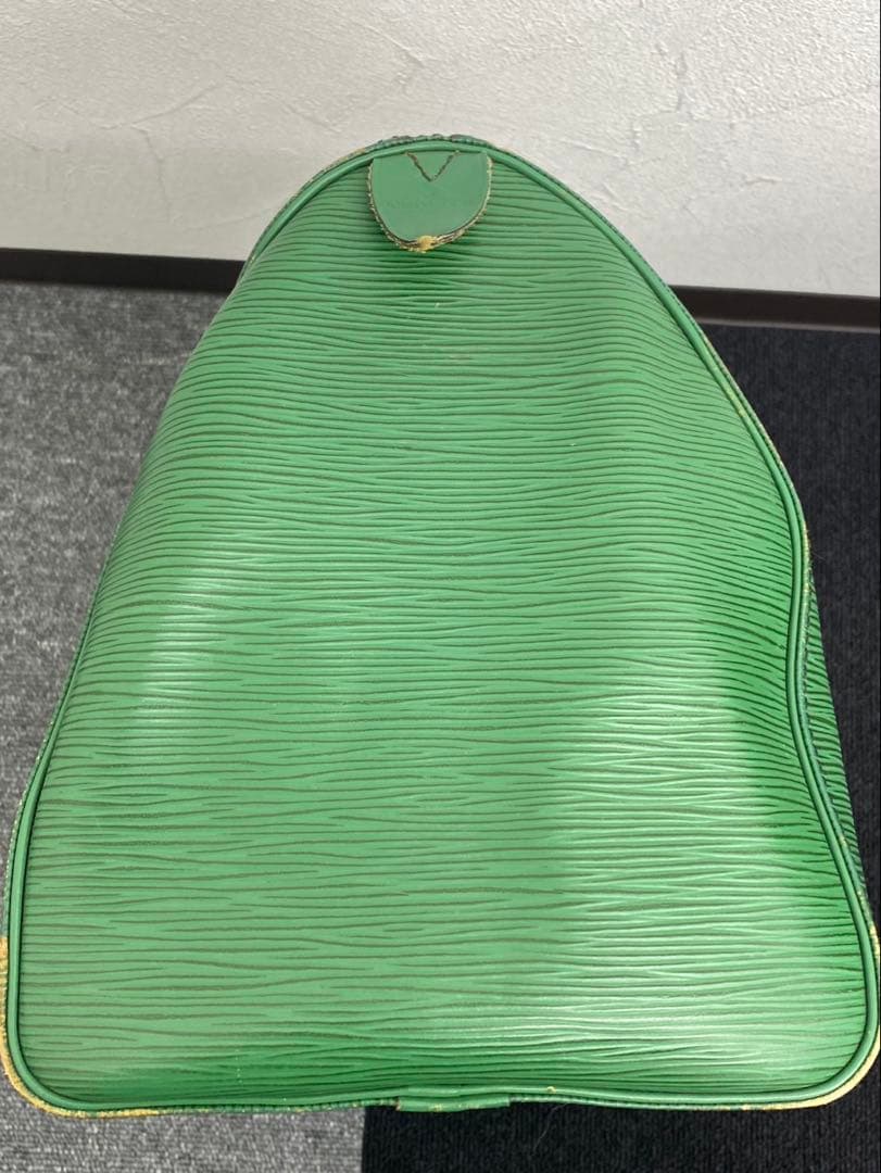 グリーン エピレザー ボストンバッグ