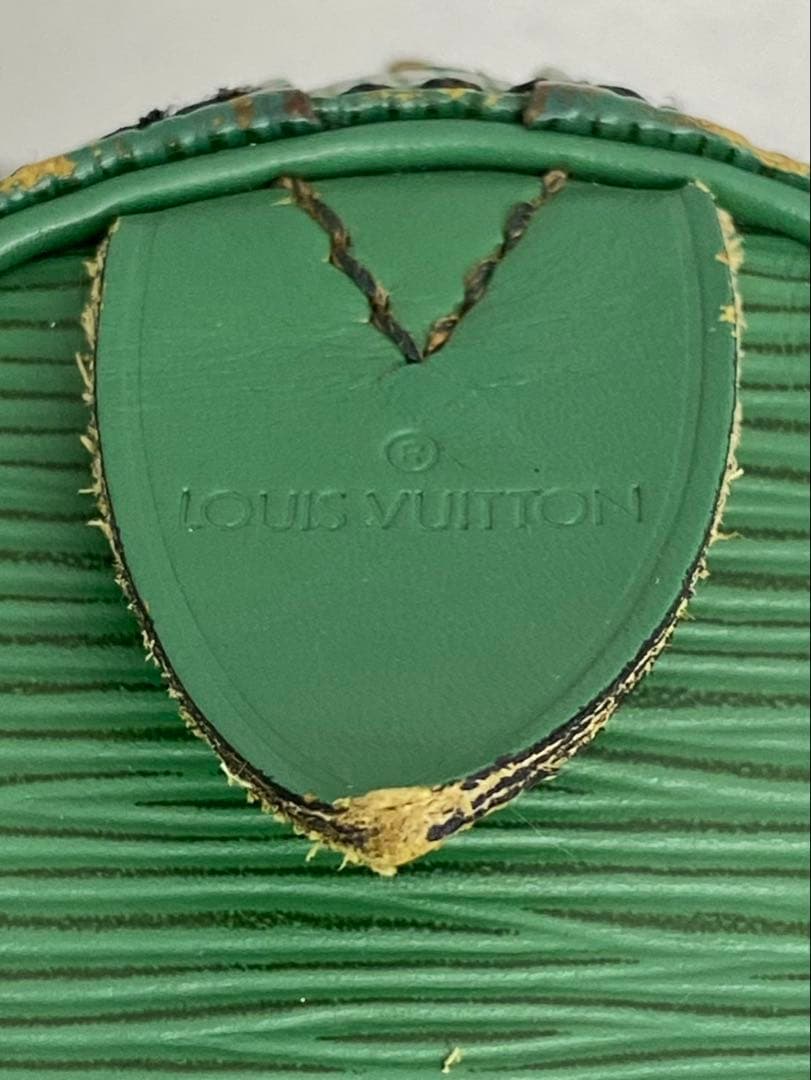 グリーン エピレザー ボストンバッグ