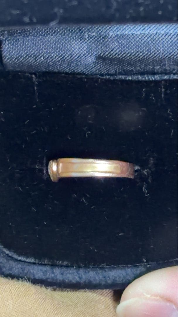 K18 ツツミ　ピンクゴールド　リング　ピンキーリング