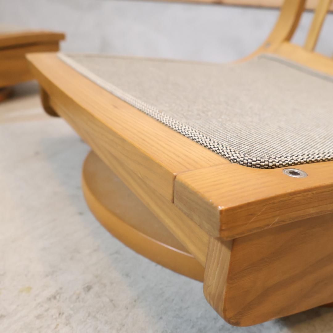 karimoku カリモク家具 KIGUMI 木組 タモ材 回転座椅子 2脚