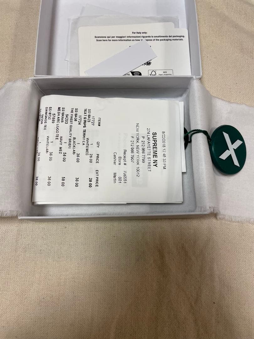 小物 Supreme mm6 Receipt Wallet