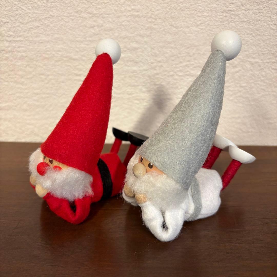新品　ノルディカニッセ 寝転がるサンタ　２個セット
