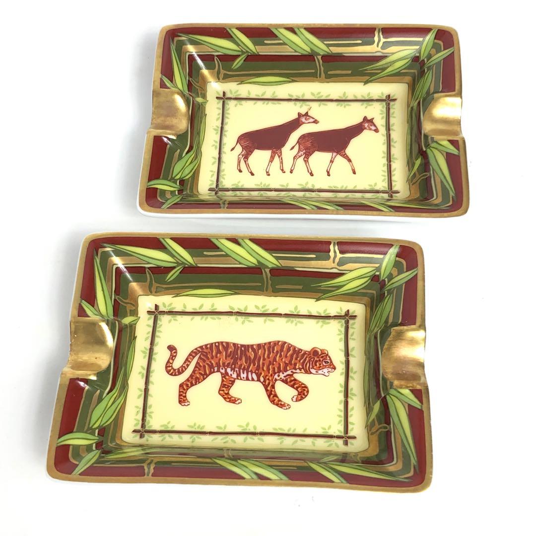 HERMES エルメス ミニトレイ 灰皿 アッシュトレイ 小物入れ 陶器 セット