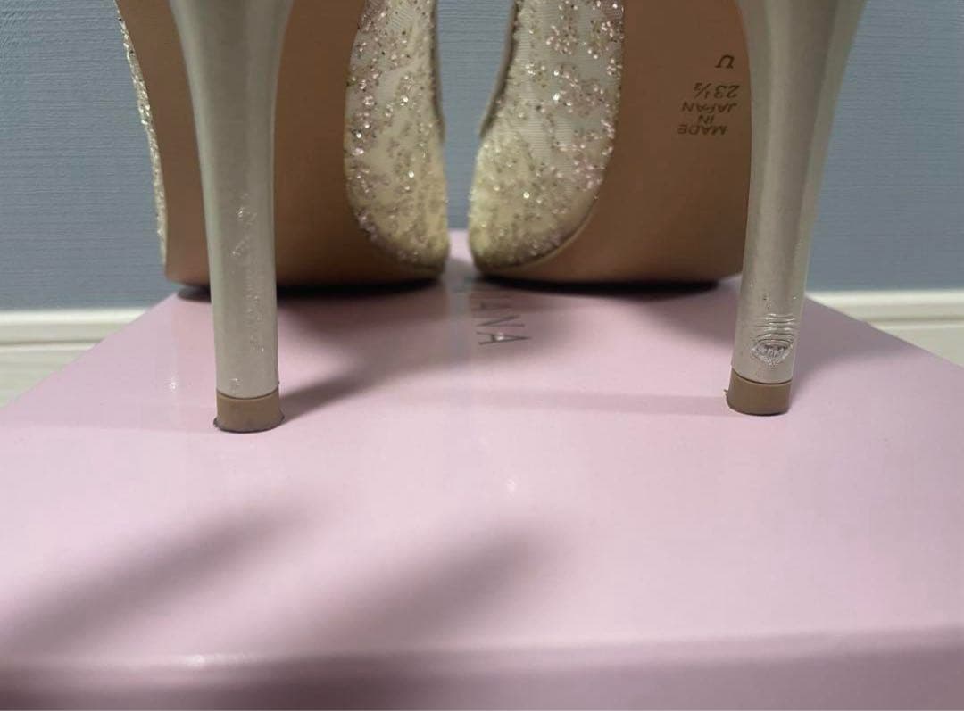 DIANA グリッター　チュール　 パンプス