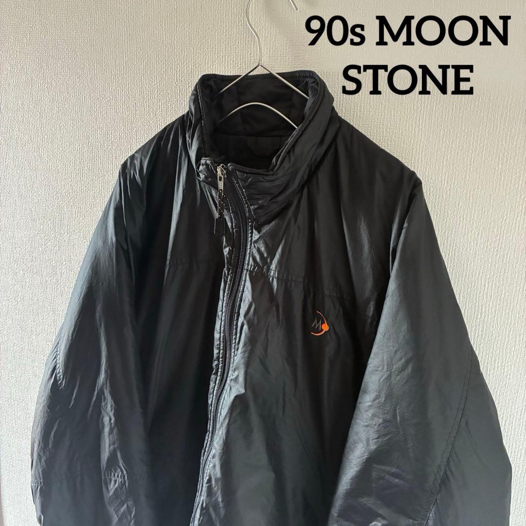 90sMOONSTONEムーンストーン中綿パフジャケットブルゾンアウターブラック