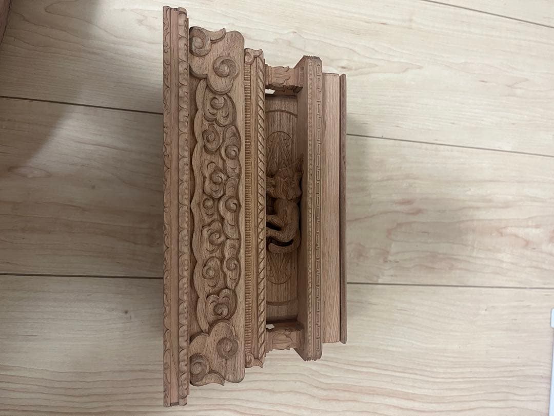 最終値下げ　菅原道真公　木彫り　欅材　天神様　学問の神様