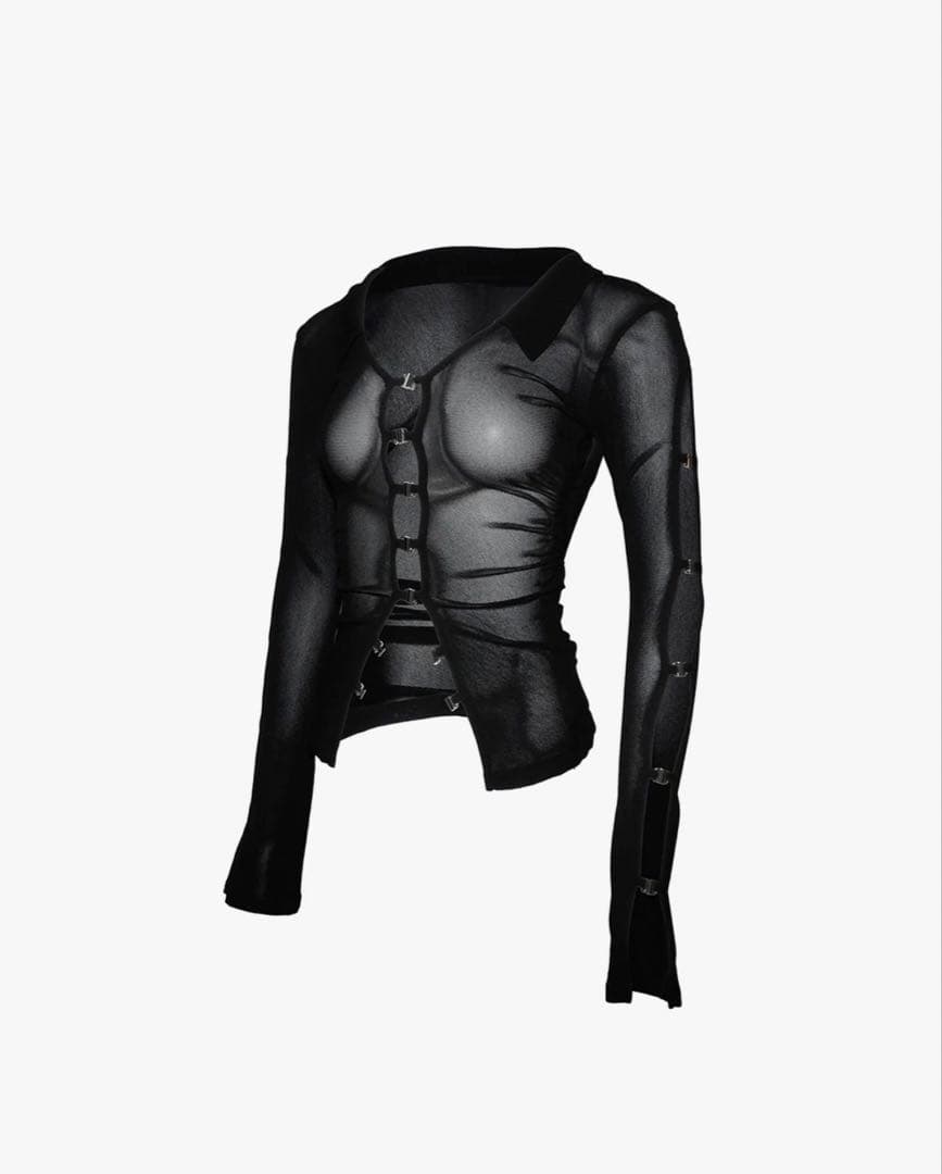 トップス theredthread sheer hook tops