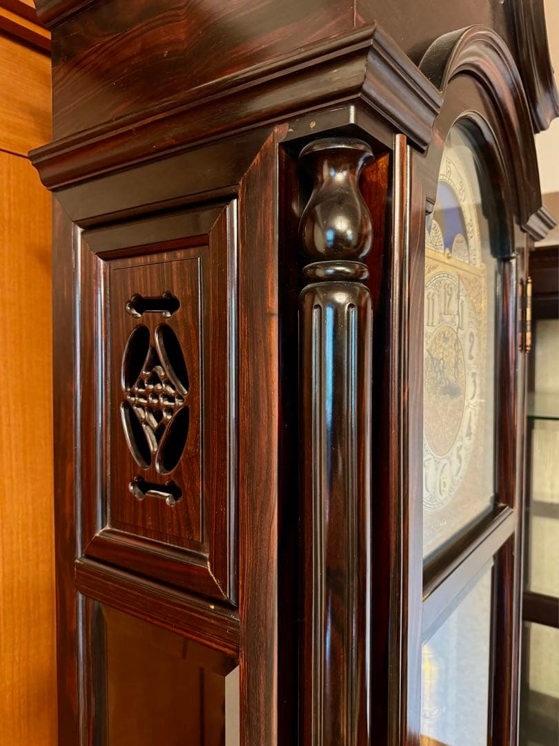 ドイツ Urgos 本紫檀 最高級ホールクロック ムーンフェイズ