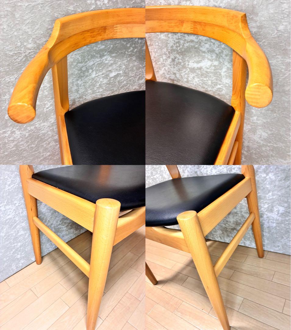 ハンス・J・ウェグナー PP58 アームチェアリプロダクト品 ナチュラル 2脚