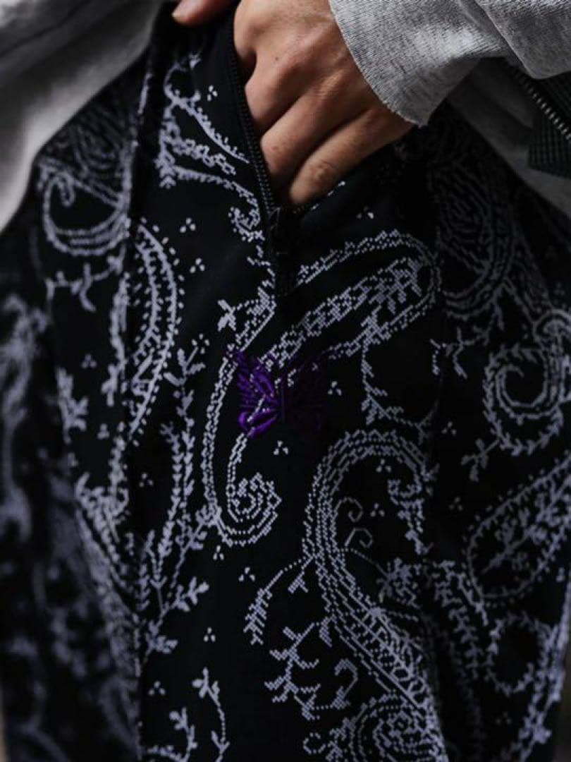 【希少】Needles×STUDIOUS 別注 トラックパンツ ペイズリー M