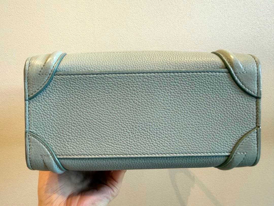 【artk】CELINE セリーヌ ラゲージ ナノ ライトブルー