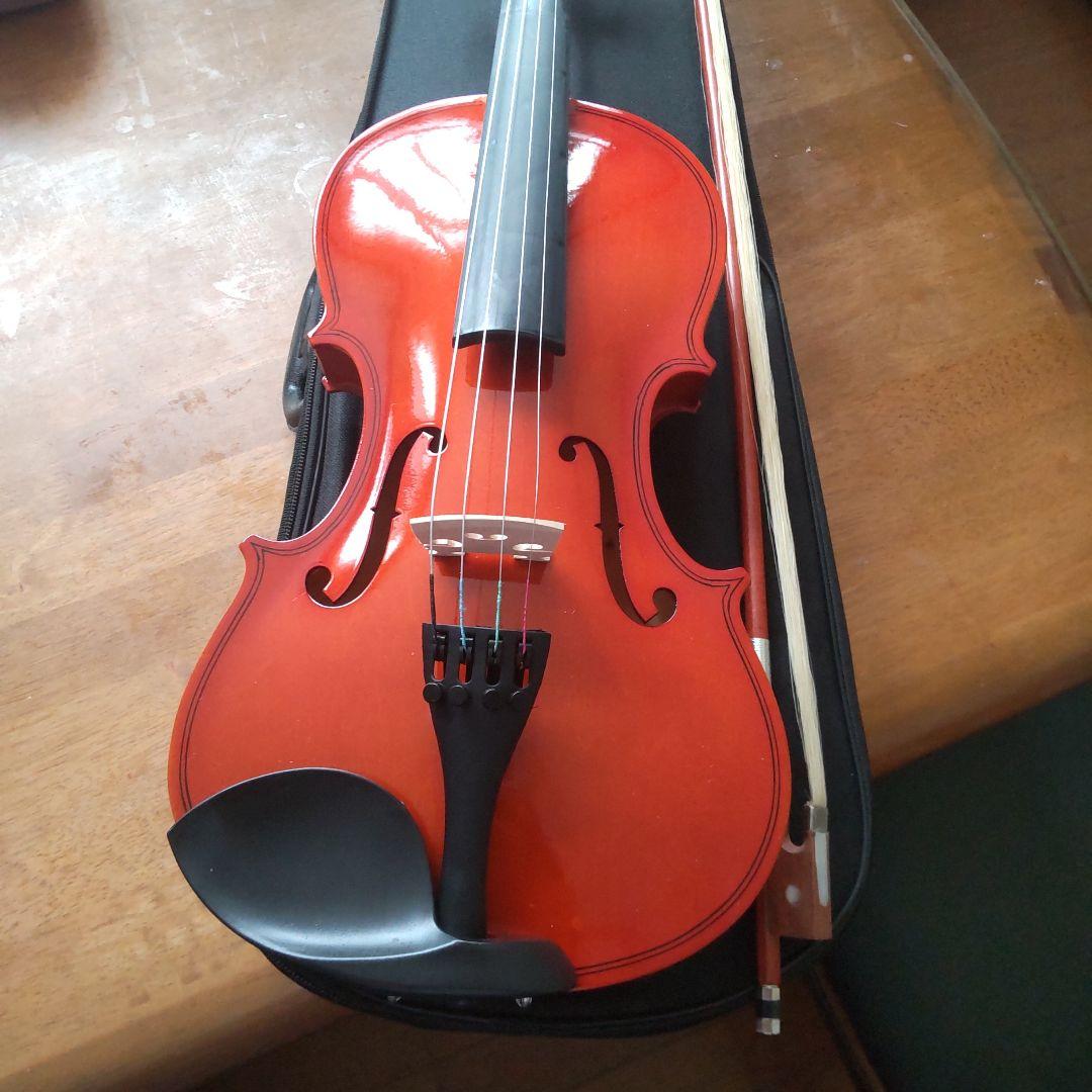 新品！格安！オレンジ色のバイオリン 本体 4/4フルサイズ