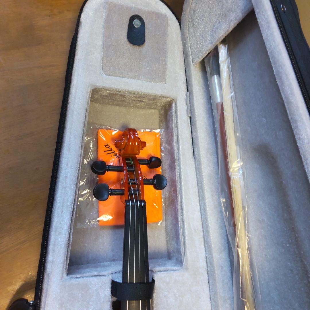 新品！格安！オレンジ色のバイオリン 本体 4/4フルサイズ